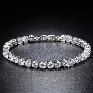 NEW 5MM TENNIS 925 STERLING SILVER BRACELET, NICE BRACELET, CUTE BRACELET